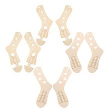  4 Pairs Sock Knitting Tool Wood Needles Crochet Blockers Blocking Board for