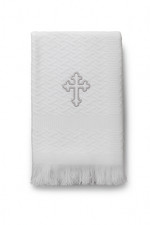 NEW BABY BOY GIRL LUXURY CHRISTENING SHAWL GIFT BLANKET HOLY CROSS WRAP