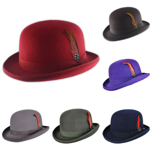 Men wool bowler hat derby - men’s,