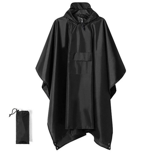 Waterproof folding rain poncho - folding,
