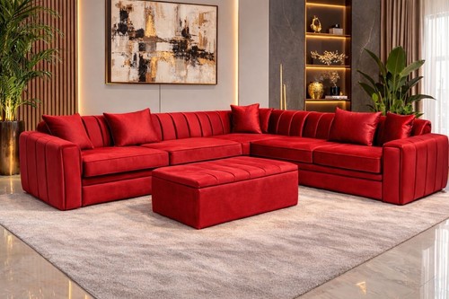 Luxury velvet corner - luxury, sofa