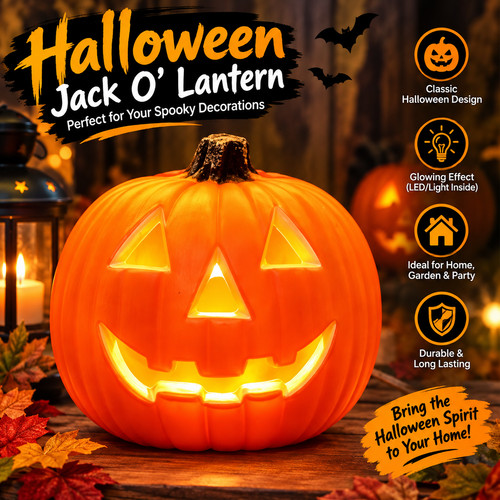 Hallow scream 35cm - hallow, pumpkin