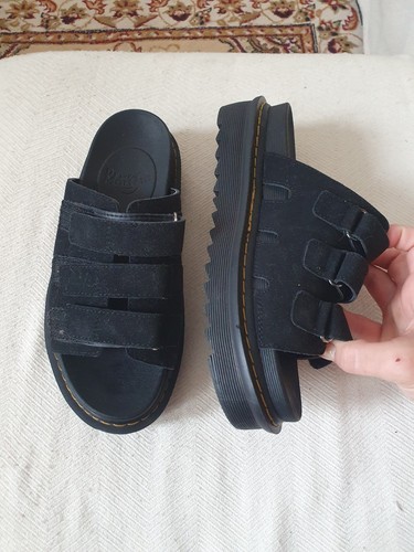 Martens black suede - martens,