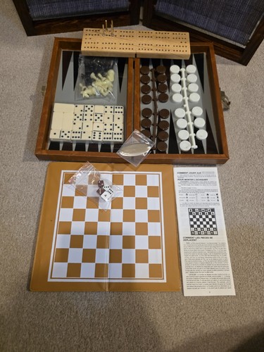 Vintage backgammon dominos - vintage,
