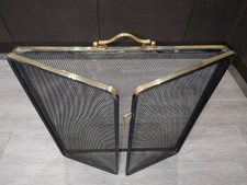 Antique Brass Fire Guard Very Good Condition Collection Only