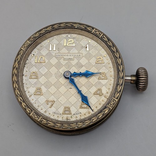 Sandoz vuille day car clock - car,