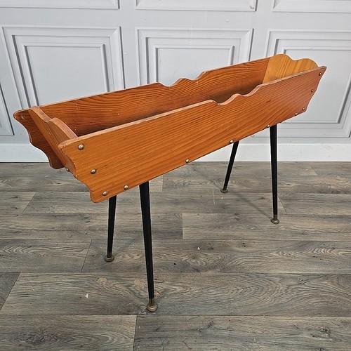 Vintage wooden trough planter - trough,