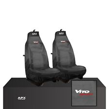 Fits Mercedes Vito Sport - Heavy Duty Waterproof Van Seat Covers Black Pair
