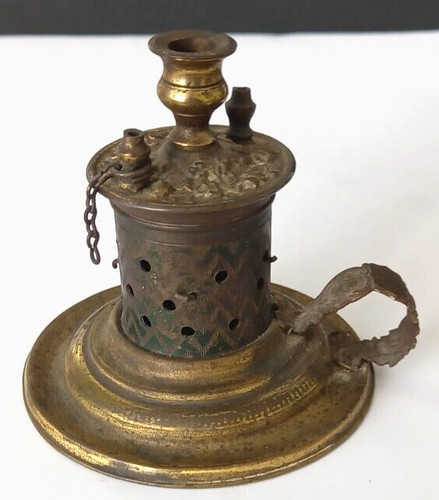 Antique brass vesta bed - antique, go
