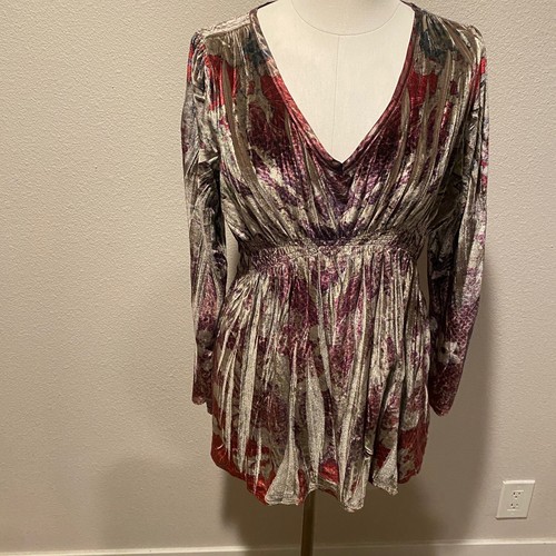 Y2k velvet one world neck - velvet,