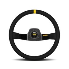 MOMO Mod.02 Race/Rally Black Suede Steering Wheel 350mm Diameter/87mm Dish -Sale