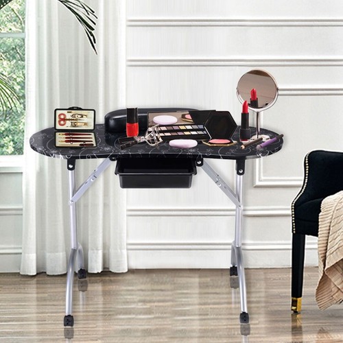 Folding manicure nail table - nail,