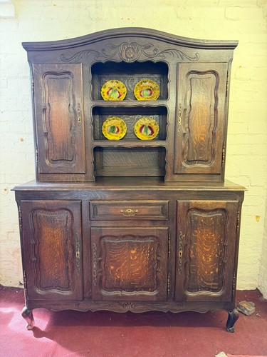 French carved oak shaped - carved, top