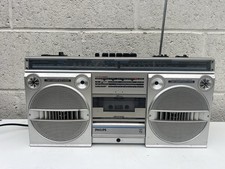 Philips D8134 Portable Boombox Ghetto Blaster Tape/Radio 