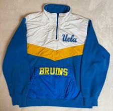UCLA Bruins Pull Over Large Drill Top Jumper Padded Quilted Retro Shellsuit NCAA