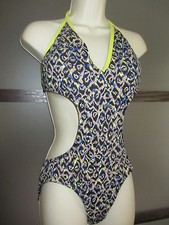 Sunseeker Swimsuit Bathing Suit Monokini Backless SEXY Sz 12 One Piece 
