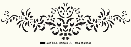 Floral stencil french for - french,