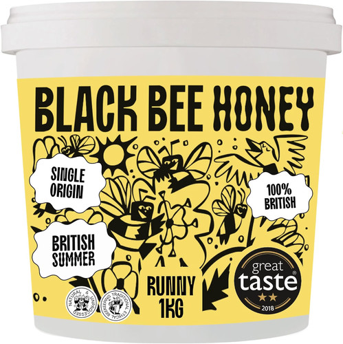 Black bee honey pure - black,
