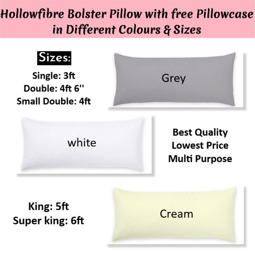 Hollowfibre bolster pillow - bolster,