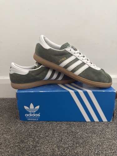 Adidas athen khaki green - athen, white