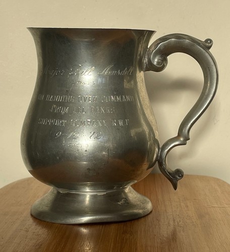 Falstaff pewter tankard - tankard, 5"