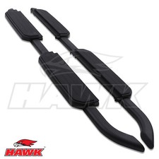 BLACK ALUMINIUM SIDE STEPS RUNNING BOARDS FOR LAND ROVER DEFENDER 110 L663 2020+