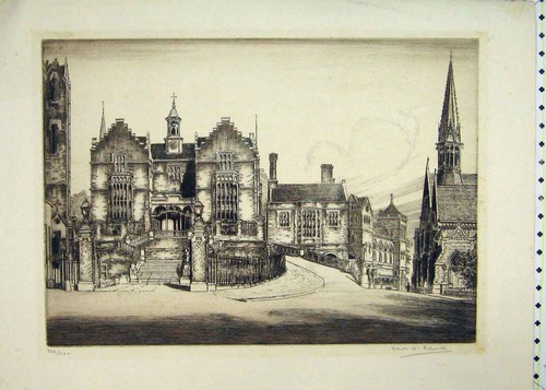 Original old antique print - original,