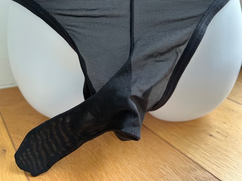 Men sheer shorts with built - sheer,
