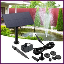 5W 5V Water Fountain Garden Decoration with Stake Solar Power Panel Water