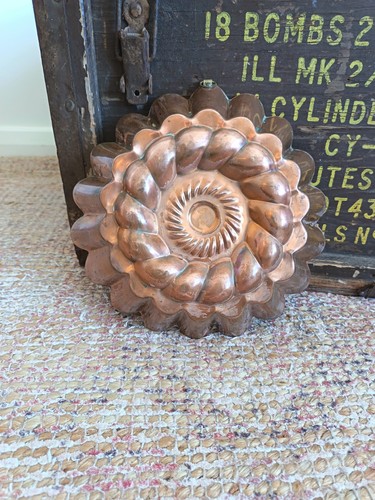 Vintage copper jelly - jelly, cake