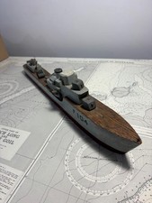 Trench Art Wooden Model ship