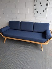 Ercol Daybed Cushions and Covers Speckled Navy with Bolsters