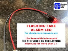 12v flashing fake alarm led - 12v,