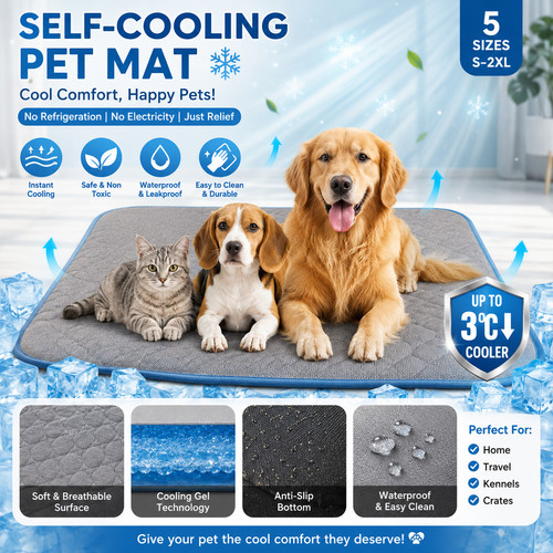 Large self cooling - mat, bed