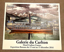 Bernard Buffet Galerie du Carlton poster of steam boat 2016