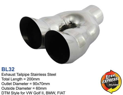 Dual exhaust tip - tip, dtm