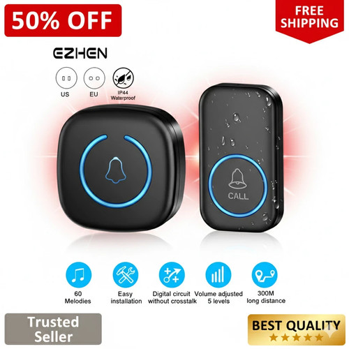 Waterproof wireless door - wireless,