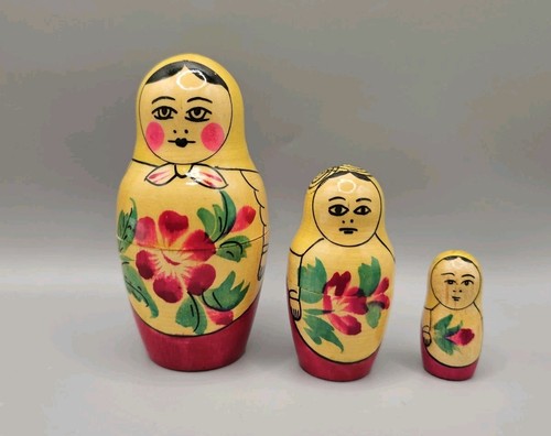 Vintage russian wooden nesting - vintage,