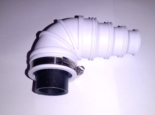 Macerator outlet pipe - , elbow