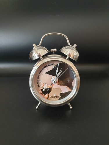 Guinness twin bell alarm clock - guinness,
