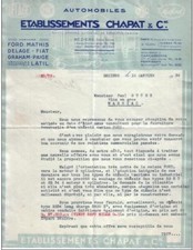 BEZIERS - LETTER CHAPAT & CIE