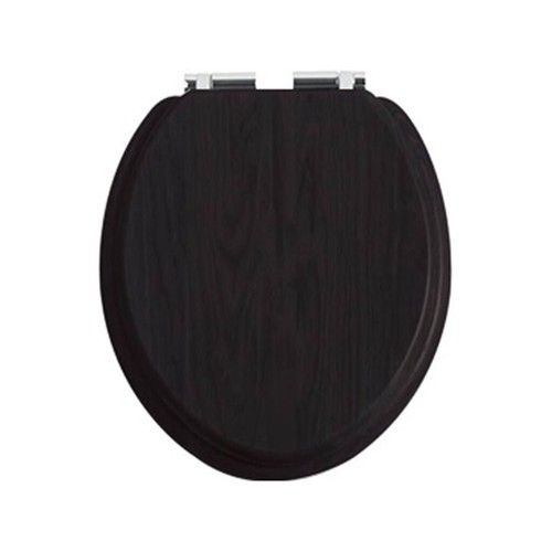 Heritage black toilet seat - black,