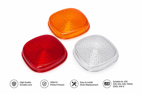Jcb rear tail light lens - tail,