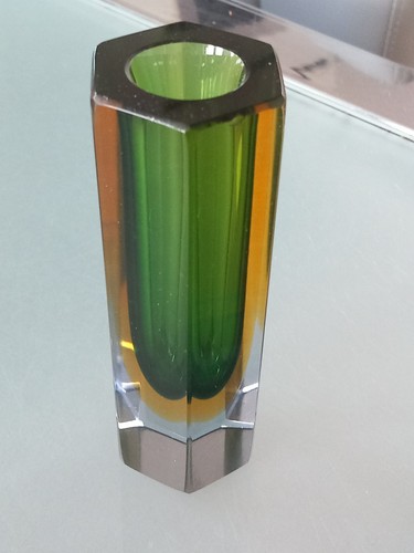 Murano sommerso green art - murano, 5"