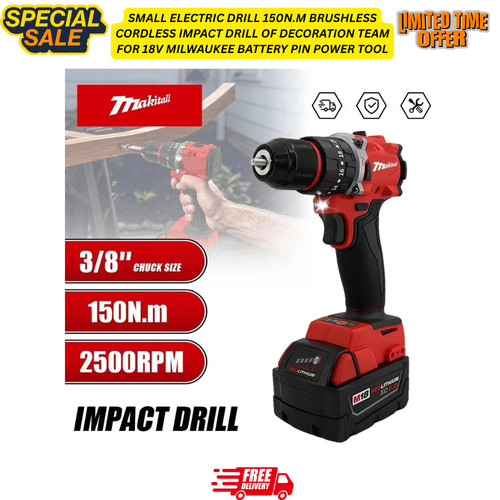 18v brushless cordless impact - 18v,