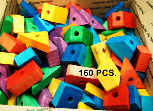 Colored wooden wood blocks for - colored,