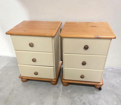 Pair pine cream 3 - cream, drawer