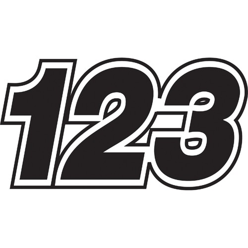Custom race numbers vinyl - 3,