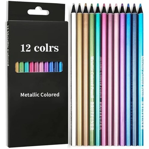 12pcs metallic coloured - metallic,