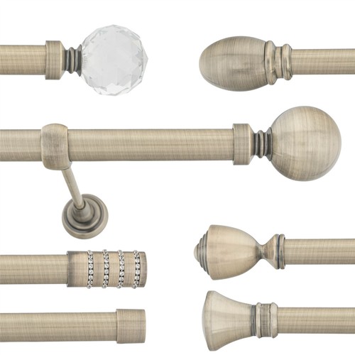 Single metal curtain pole - curtain,